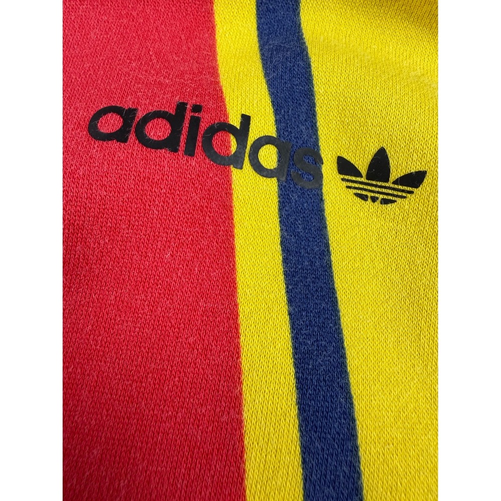 Streetwear Graphic Hoodie Cotton Blend Colorblock Trefoil Med Adidas - Picture 11 of 11